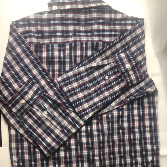 Tommy Hilfiger Boys Size 16 Long Sleeve Dress Shirt with Bow Tie - Picture 3 of 7